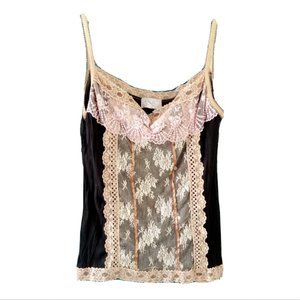 Vintage Romantic Velvety Lace Camisole
